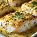 Cabillaud au Four à la Moutarde et Crème Citronnée