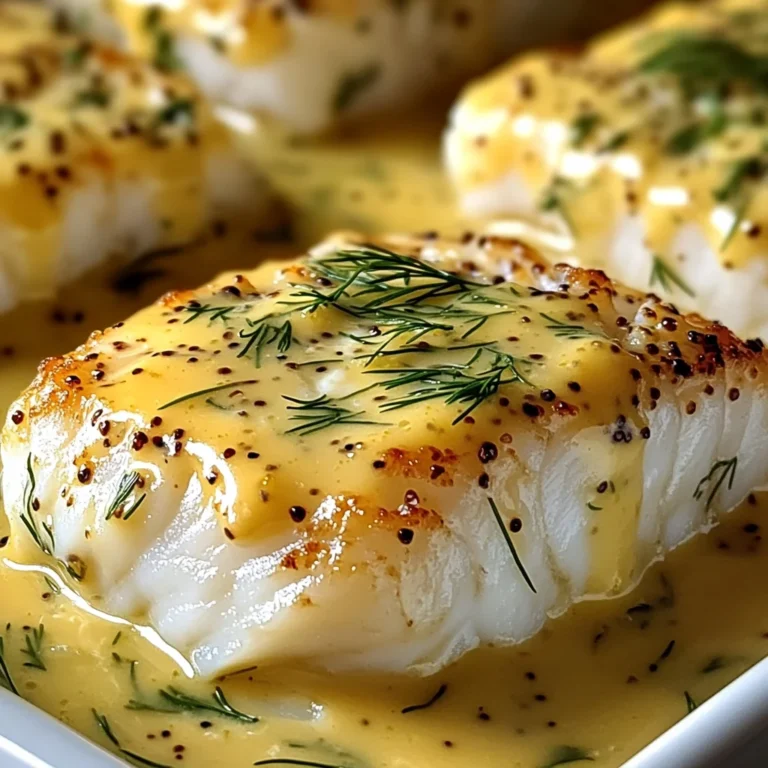 Cabillaud au Four à la Moutarde et Crème Citronnée