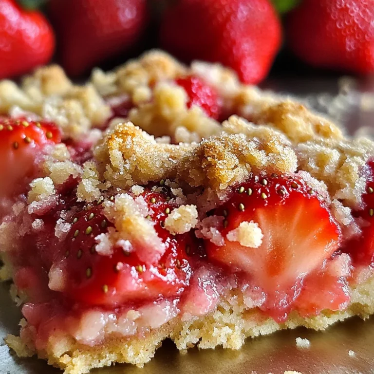 Carrés aux fraises gourmands
