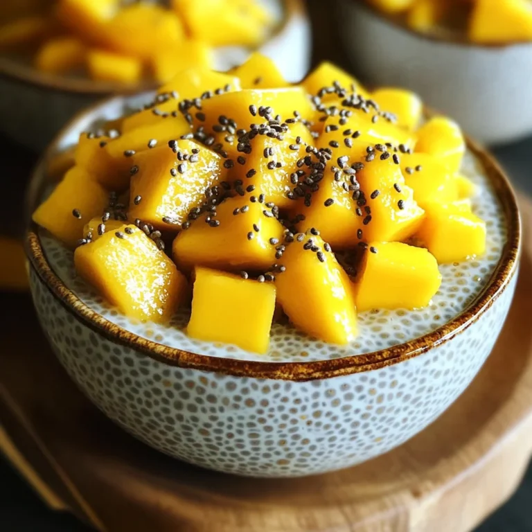 Chia coco mangue petit déj