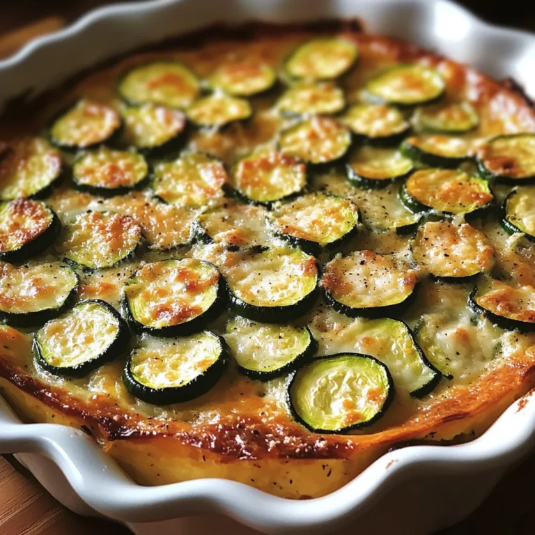 Clafoutis de courgettes au parmesan