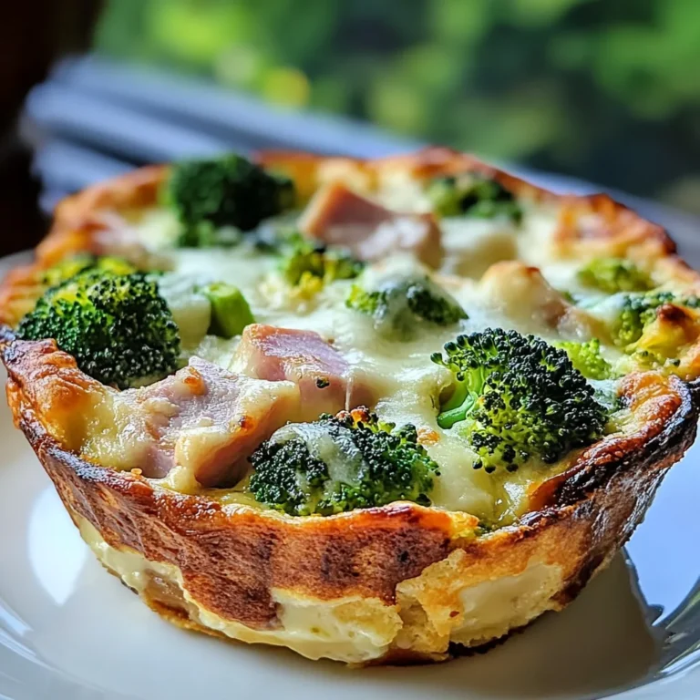 Clafoutis salé brocoli jambon de poulet