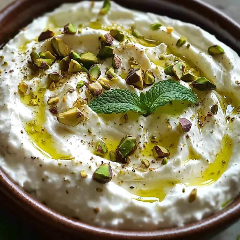 Crème de feta à la menthe et pistache