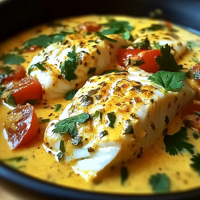 Curry de Poisson Blanc au Lait de Coco