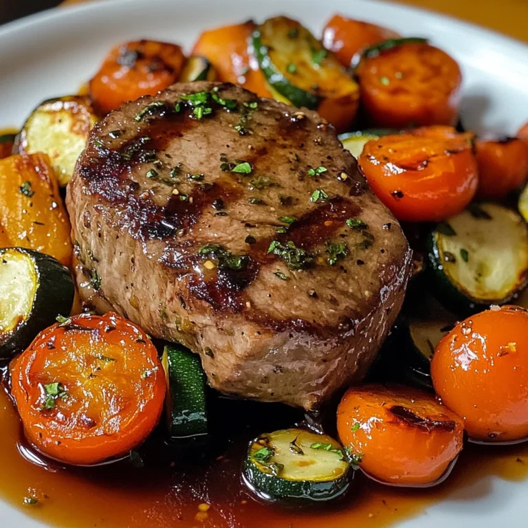 Filet mignon aux petits légumes