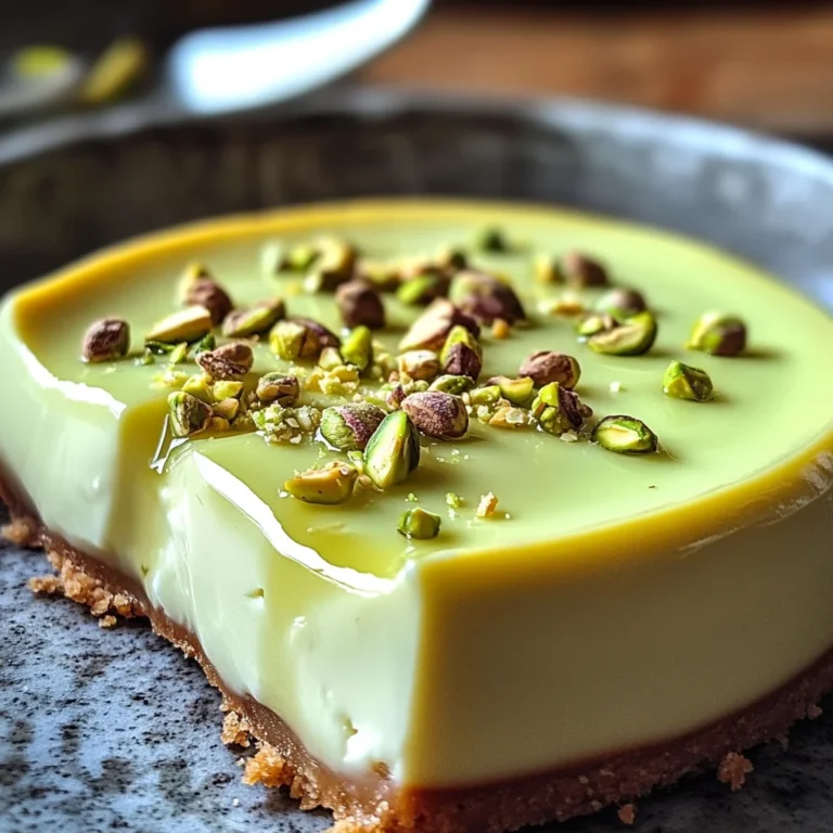 Flan Pistache Maison : Une Douceur Crémeuse à Déguster Sans Modération