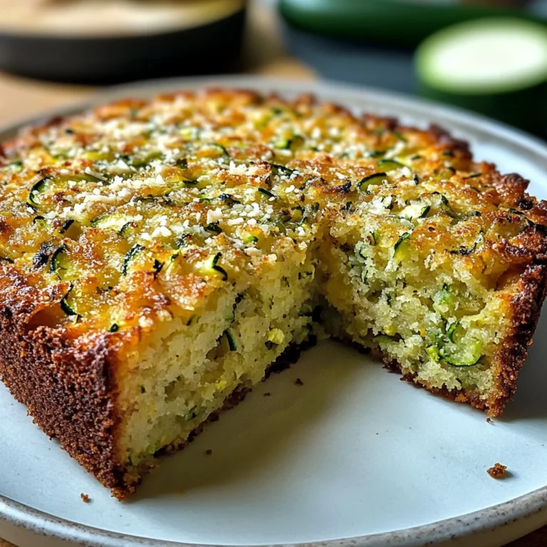 Gâteau moelleux courgettes parmesan