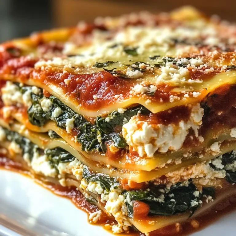 Lasagnes Épinards Ricotta