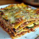 Lasagnes courgettes chair à saucisse