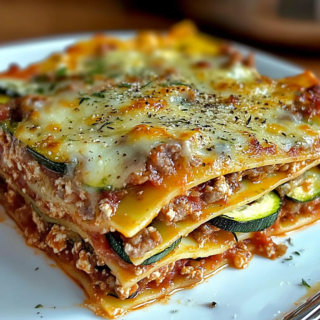 Lasagnes courgettes chair à saucisse