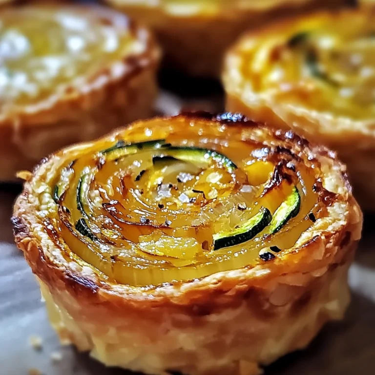 Minis flans de courgette et oignon