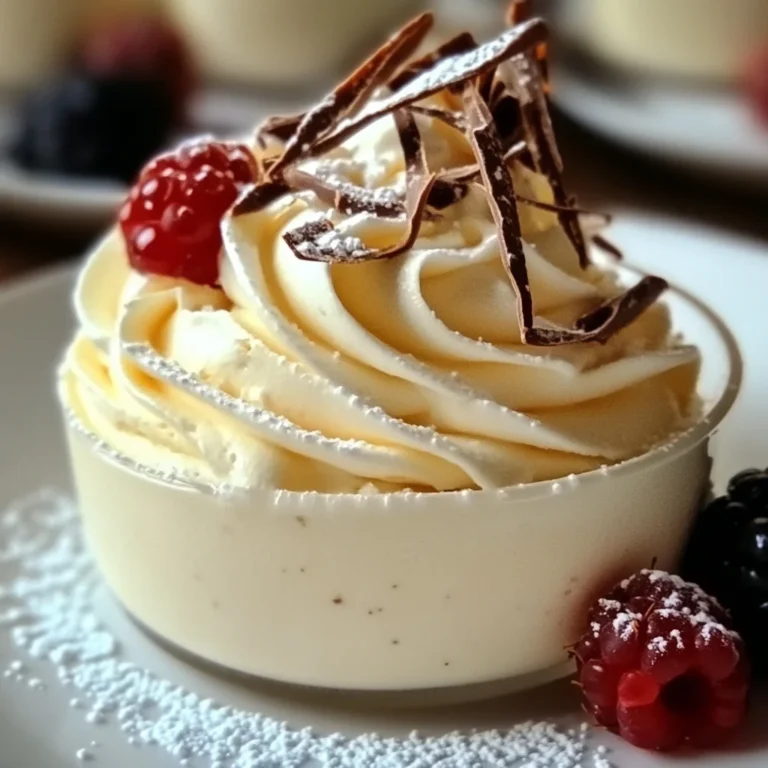 Mousse au Chocolat Blanc et Mascarpone