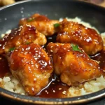 Poulet caramélisé savoureux