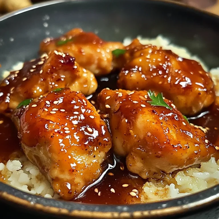 Poulet caramélisé savoureux