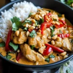 Poulet thaï sauce cacahuète