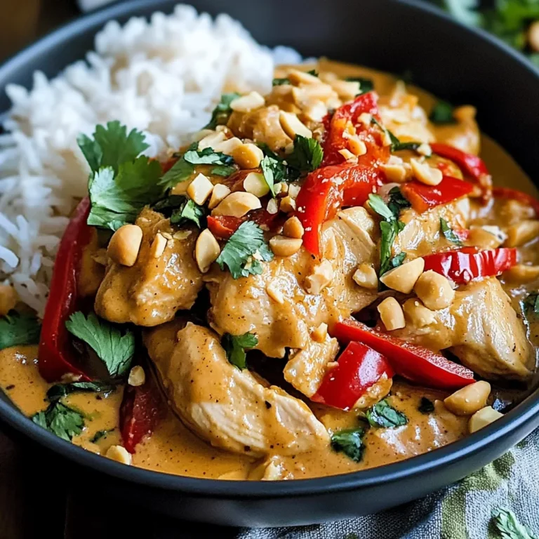Poulet thaï sauce cacahuète