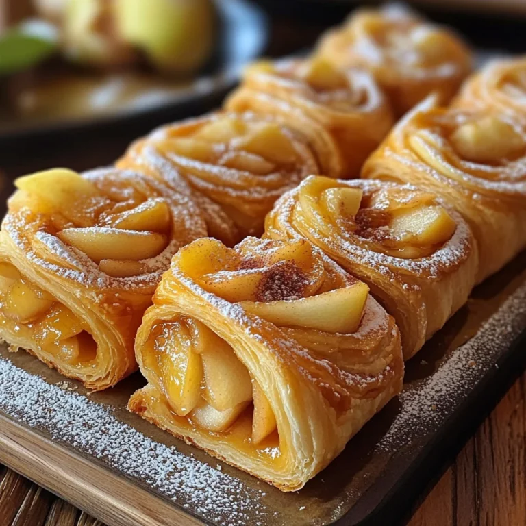 Roulés Feuilletés aux Pommes en 10 Minutes