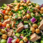 Salade rapide pois chiches thon