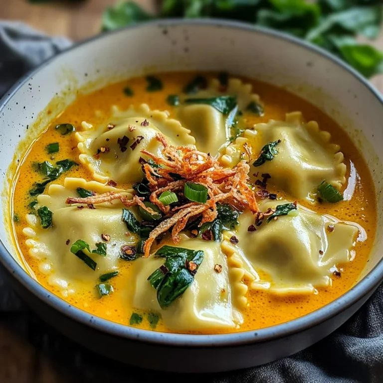Soupe thaï réconfortante aux raviolis