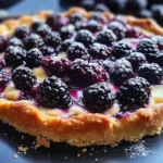 Tarte briochée aux mûres et à la crème d'amandes