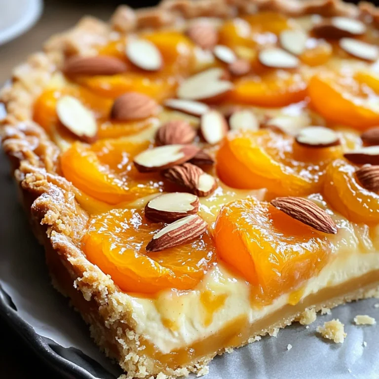 Tarte moelleuse abricots amandes