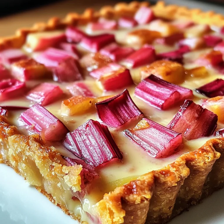 Tarte rhubarbe facile rapide