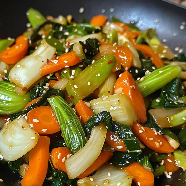 Wok croustillant aux légumes asiatiques