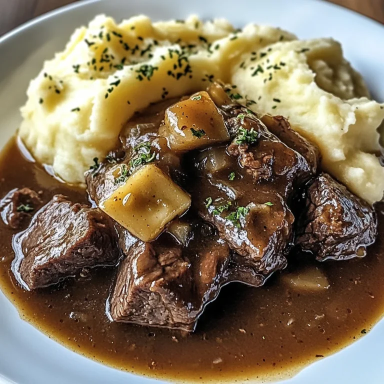 Bœuf Braisé en Sauce avec Purée Maison
