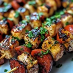 Brochettes de Poulet au Chorizo & Herbes