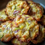 Cookies Salés Courgette, Parmesan & Oignon Rouge