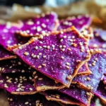 Crackers croustillants betterave et sésame