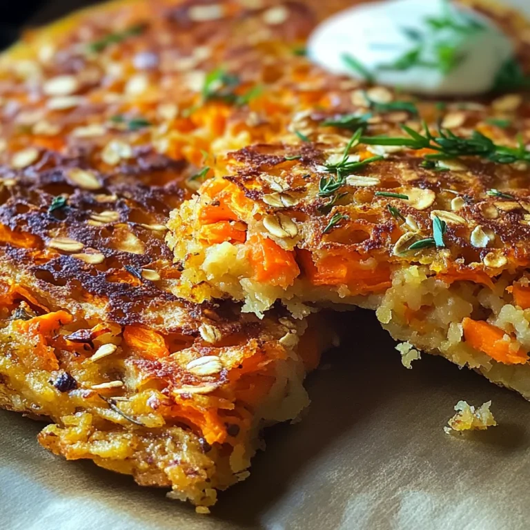 Galettes aux Carottes et Flocons d'Avoine