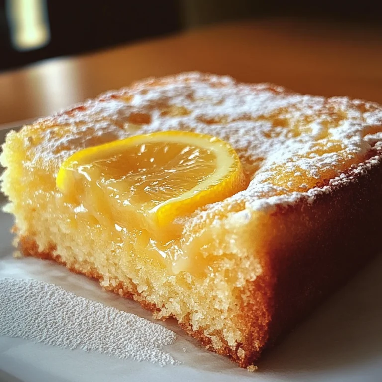 Gâteau 12 Cuillères à Soupe au Citron