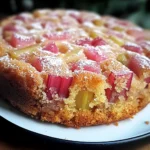 Gâteau à la rhubarbe