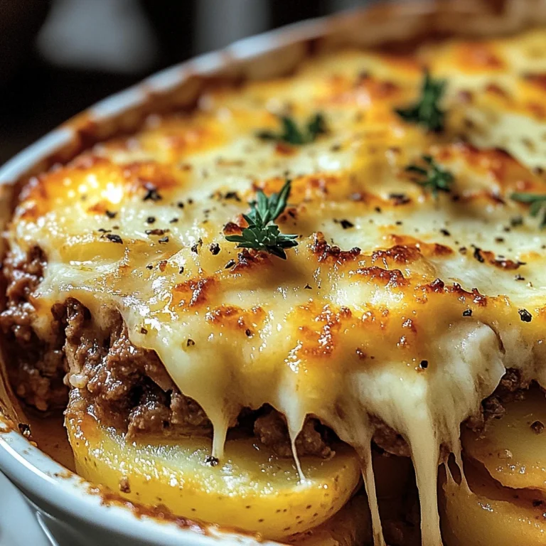 Gratin de Pommes de Terre et Bœuf Haché