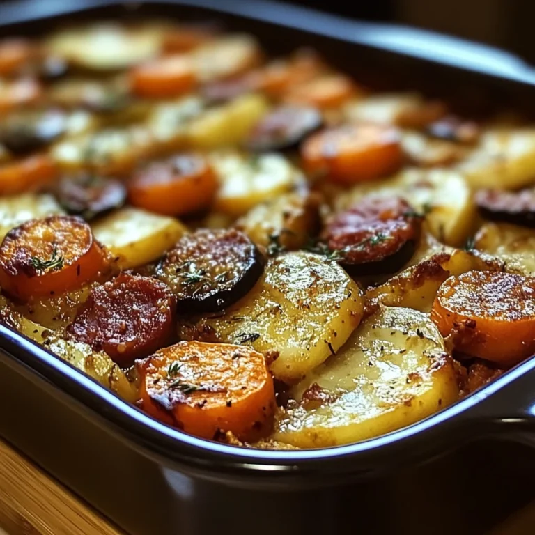 Gratin de légumes au paprika et chorizo