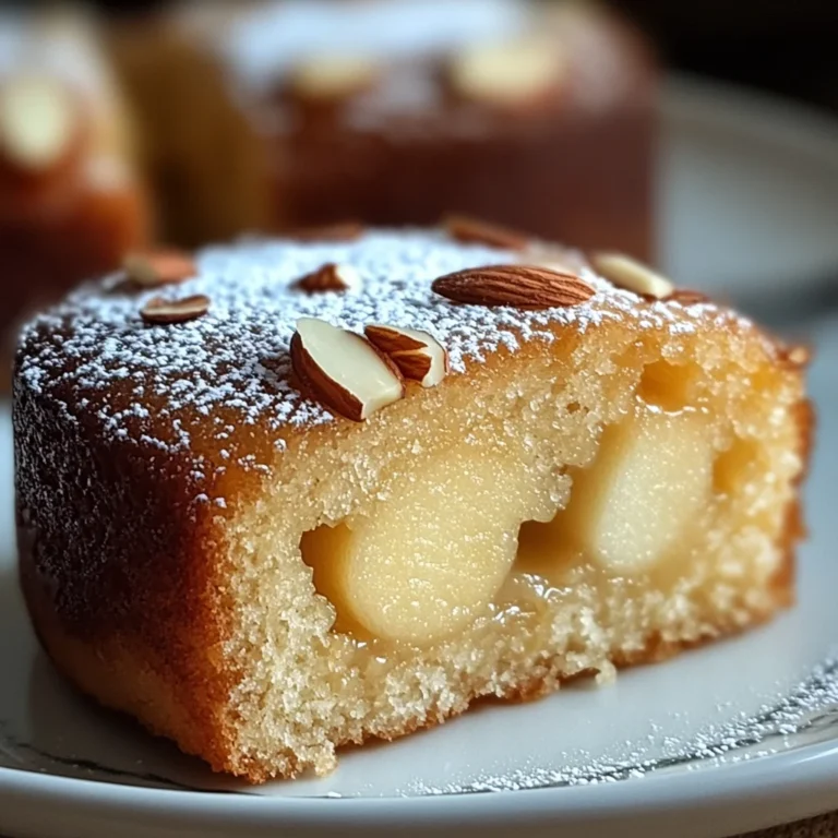 Moelleux aux amandes et compote de pommes