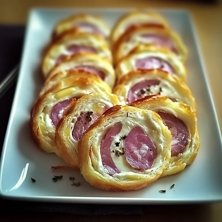 Roulé apéritif au jambon de poulet et fromage