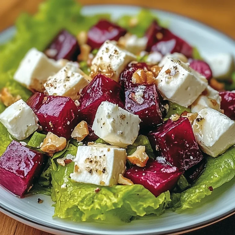 Salade de Betterave, Chèvre & Noix