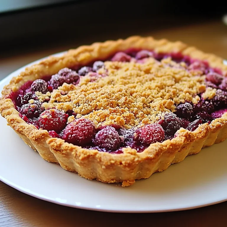 Tarte Crumble aux Framboises
